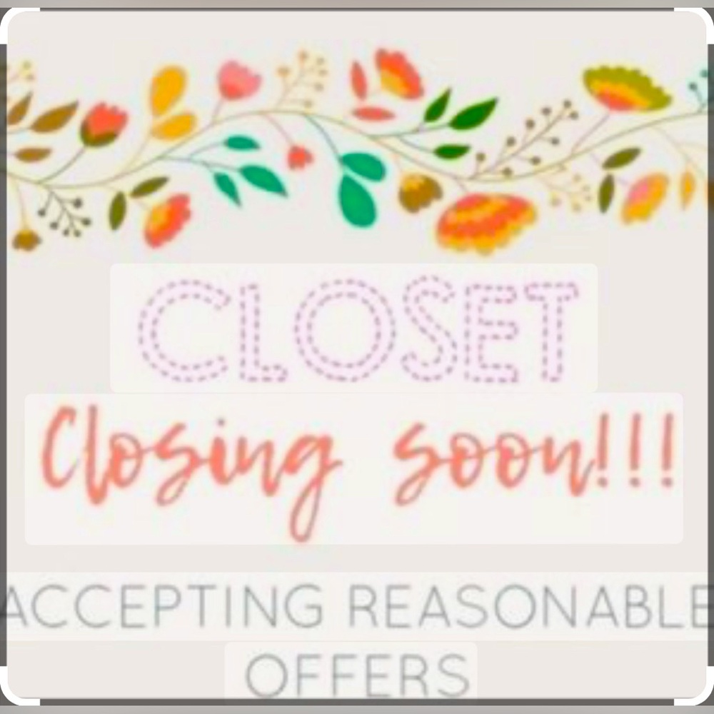 Closing my closet. Please make an offer.